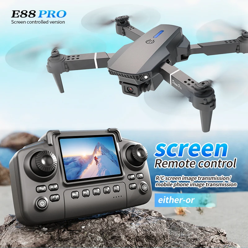 Drone Lidar - Professional E88 PRO Drone with Screen