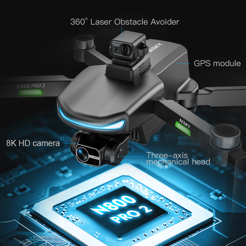 N800 PRO 2 GPS Drone Professio - đánh giá và giá Drone Multispectral